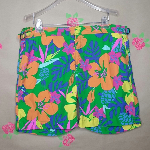 Polo Ralph Lauren Tropical Board Swim Shorts 36 - Picture 2 of 13